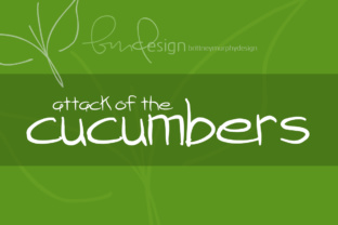 Attack of the Cucumbers: A Bold Handwritten Font for Campaigns