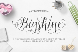 Bigshine: The Modern Script Font for Marketers