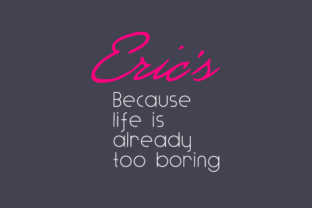 Eric s: A Handwritten Typeface for Editorial Warmth