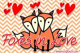 Foxes in Love: A Romantic Script Font for Makers