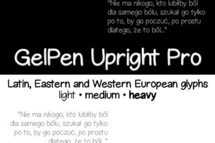 GelPen Upright Pro Typeface for Branding