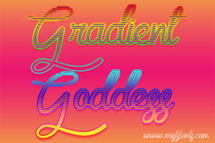 Gradient Goddess: A Script Font for Bold Branding
