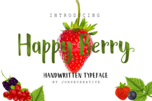 Happy Berry: A Playful Handmade Font for Crafters