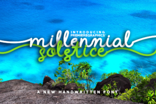 Millennial Solstice: A Handwritten Font for Modern Brands
