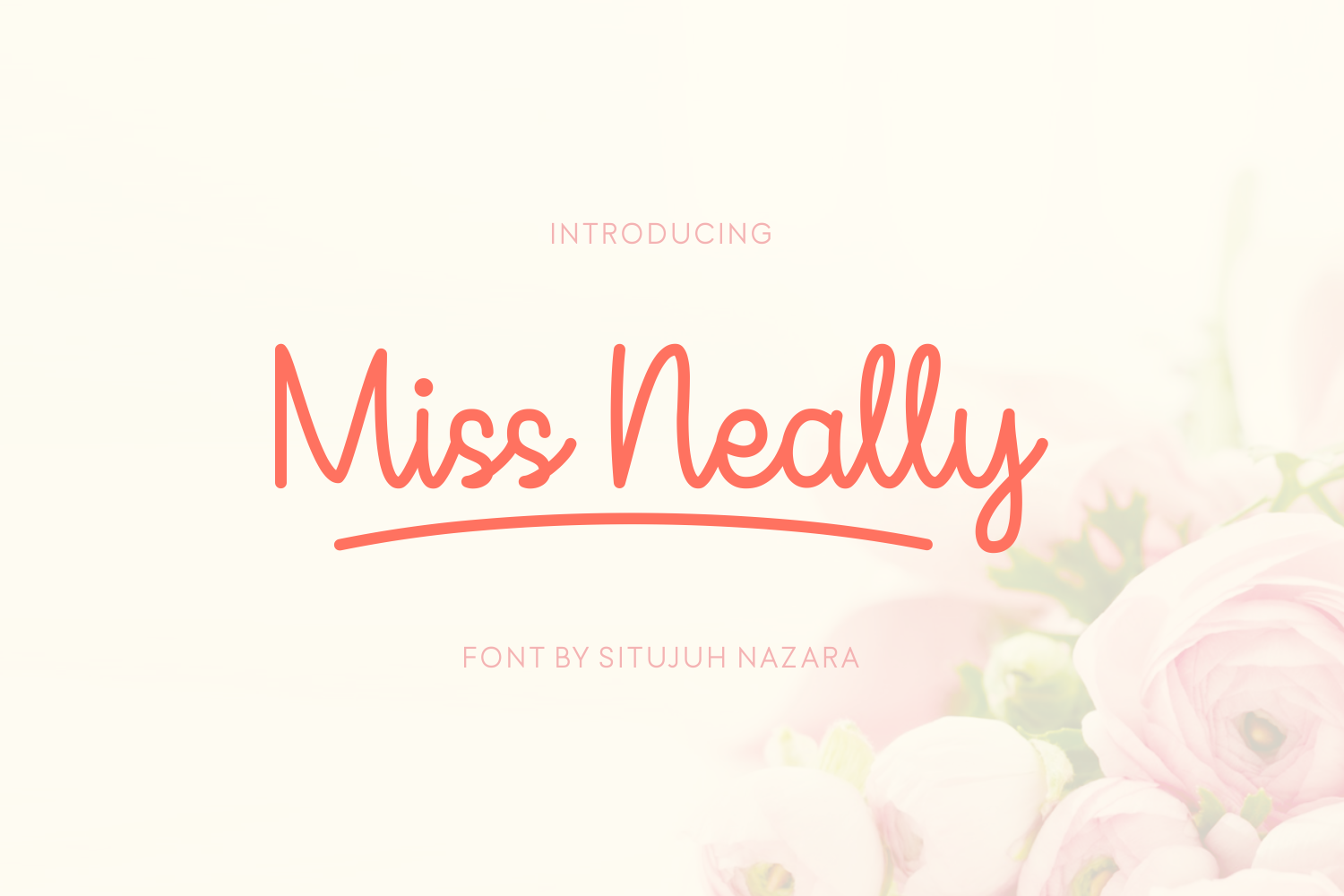Miss Neally: A Graceful Script Typeface for Editorial Design