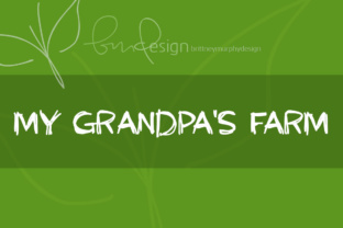 My Grandpa s Farm: A Handwritten Font for Editorial Warmth