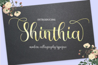 Shinthia: A Handmade Script Font for Editorial Design